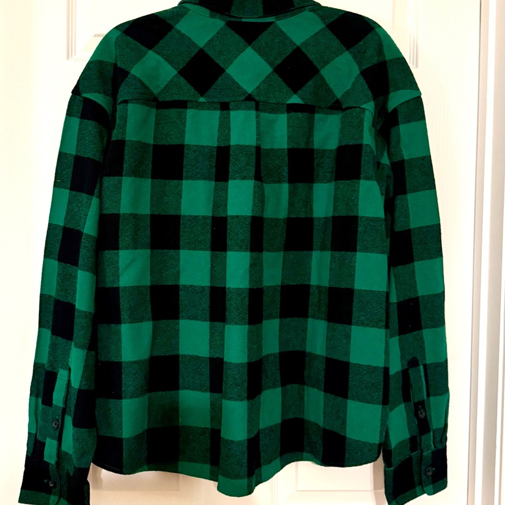 Wild Fable Green and Black Checkered Shirt - Picture 2 of 6